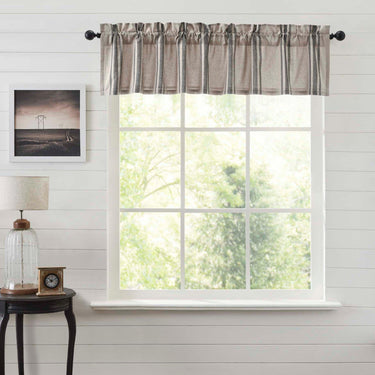 Grain Sack Charcoal Valance 16x72 VHC Brands - The Fox Decor